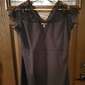 Maurices Cocktail Dress - A-Line: Black Lace Dress